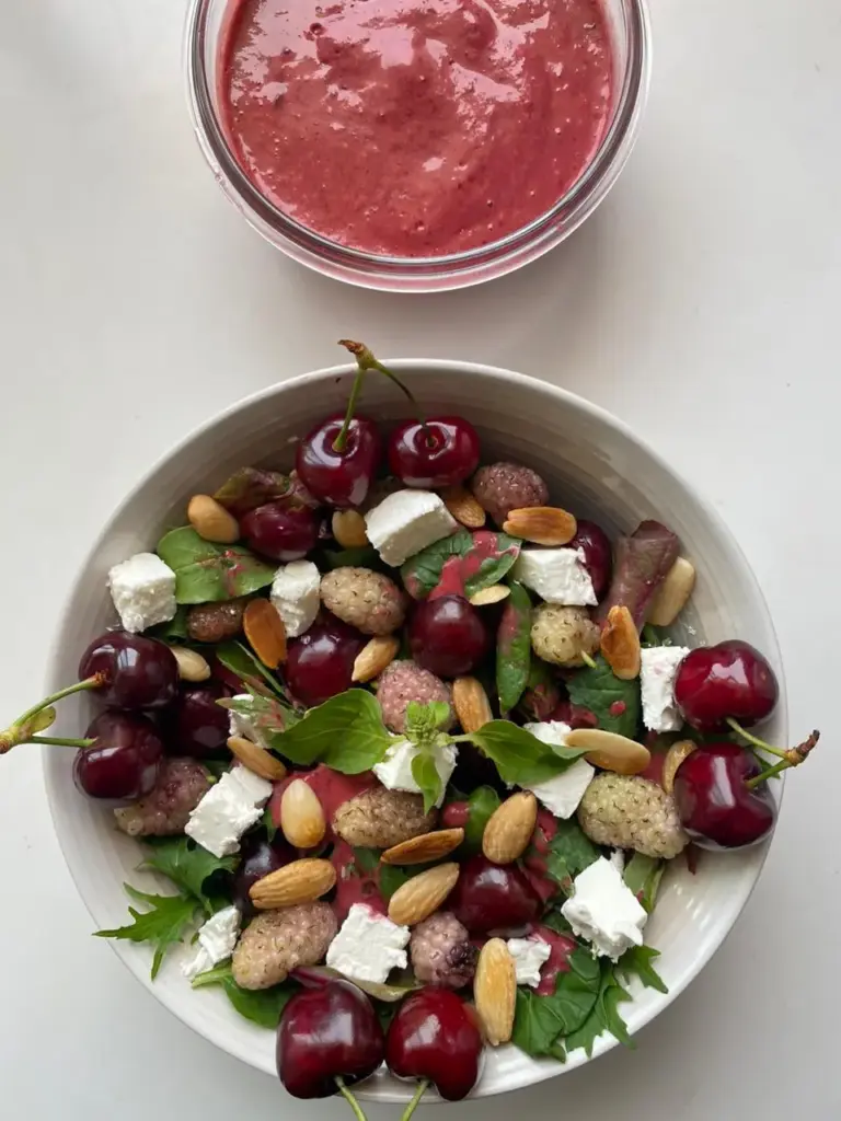 Cherry, Greens, Feta, Almonds