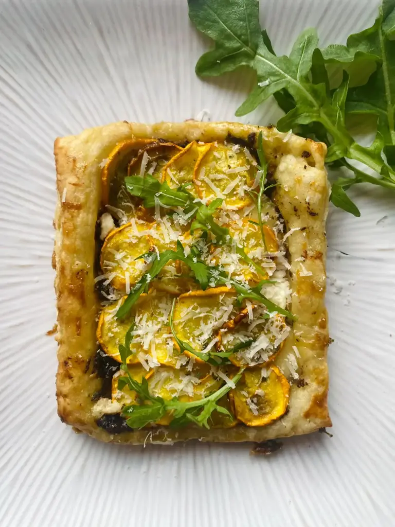 Yellow Zucchini Ricotta Galette