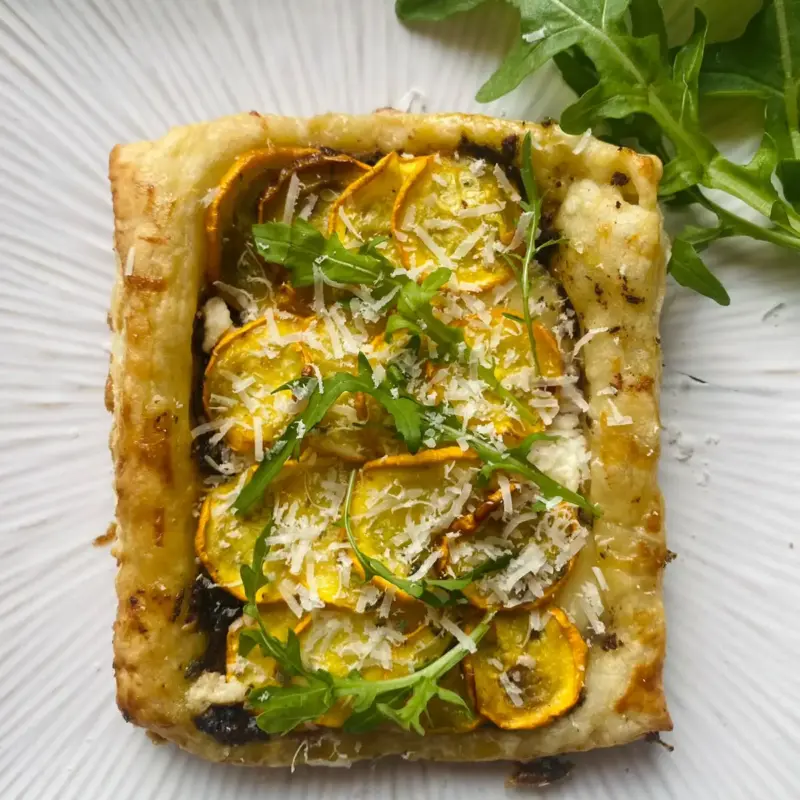 Yellow Zucchini Ricotta Galette