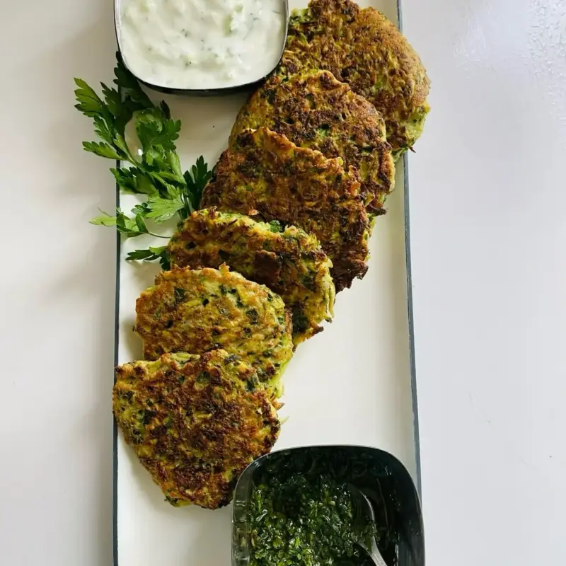 Zucchini Za'atar Fritters