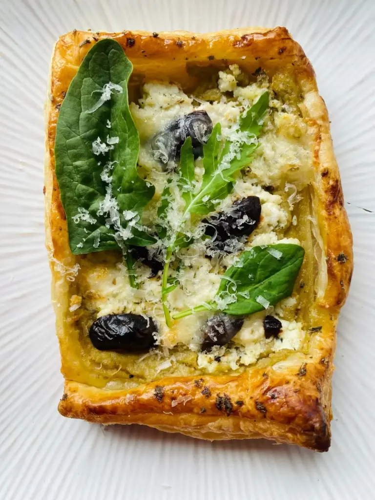 Artichoke Pesto Pecorino Galette