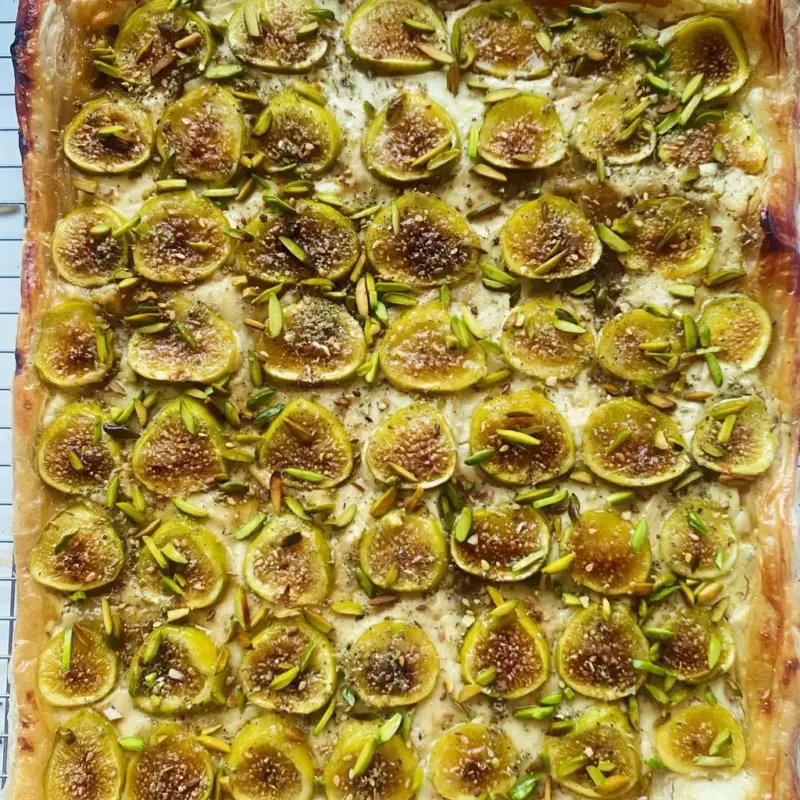 Goat Fig Pistachio Za'atar Galette