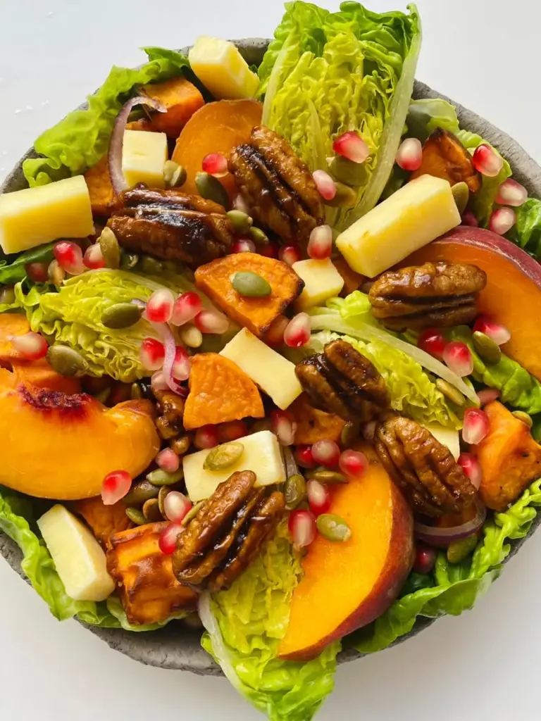 Peaches Pomegranate Sweet Potatoes
