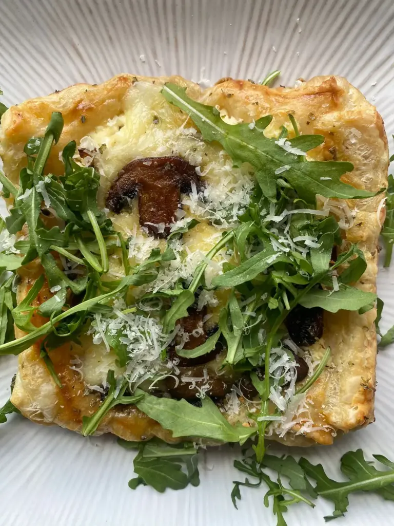 Caramelised Mushrooms & Cheese Galette