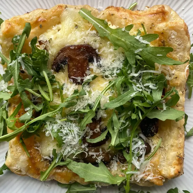 Caramelised Mushrooms & Cheese Galette