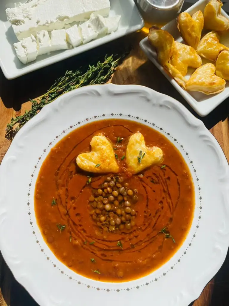 Roasted Red Pepper Lentils