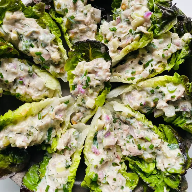 Tuna Salad Lettuce Boats