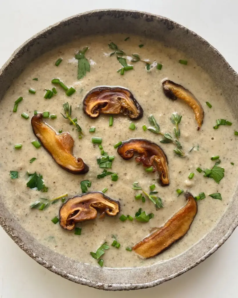 Roasted Creamy Mushrooms (Vegan)
