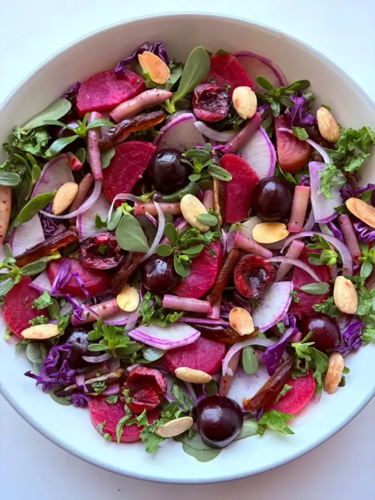 Summer Purple Produce Salad
