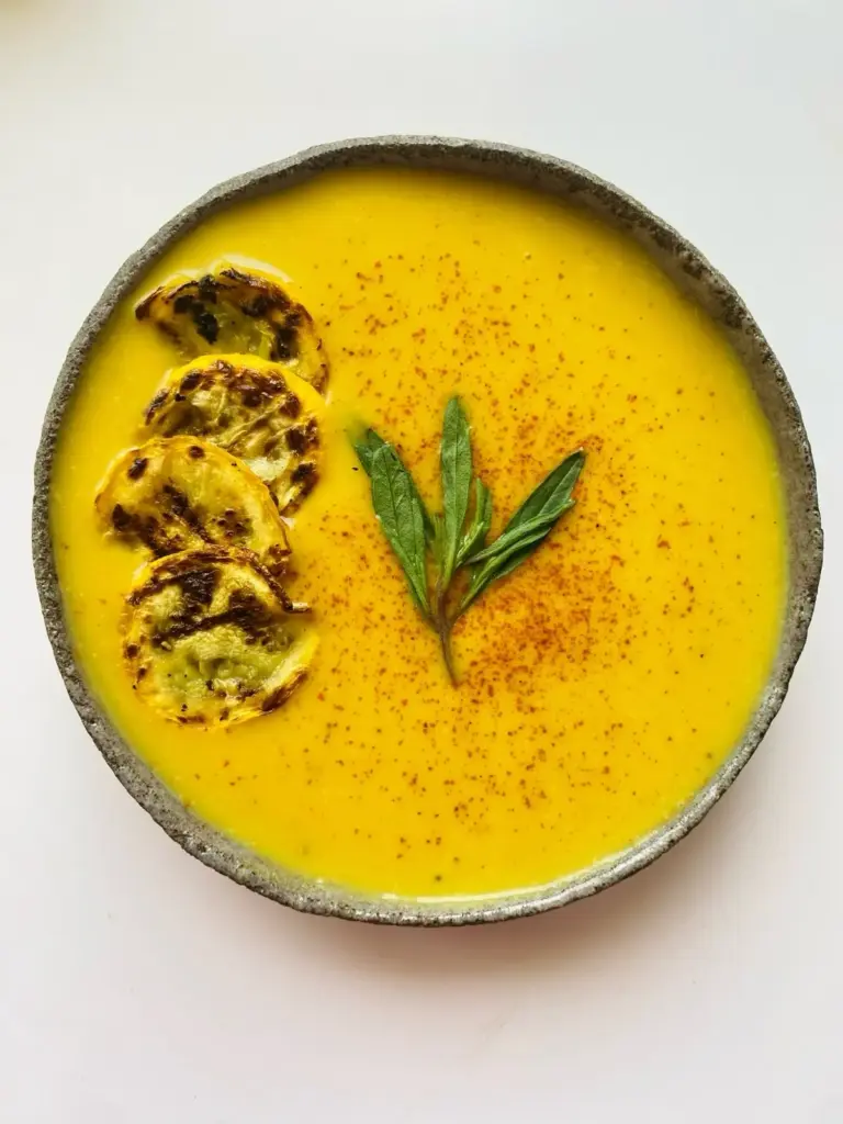 Yellow Zucchini Coconut Soup